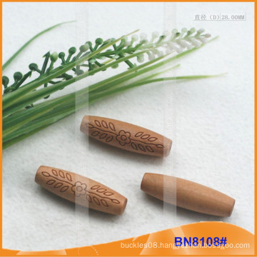 Fashion Natural Wooden Horn Toggle Button for Garments BN8108